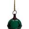 5" Green Metal Jingle Bell Hanging Christmas Decoration
